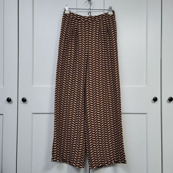 Who what wear geometric print wide leg pants, 4 - Picture 4 of 10